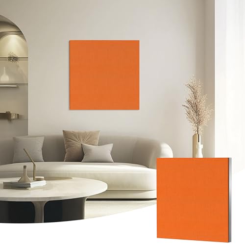 Soundbox Art Acoustic Panels 23.6x23.6 Sound Absorbing Wall Panels, Decorative Panels for Noise Reduction, Amber Pulse, Studio, Home Theater, Office
