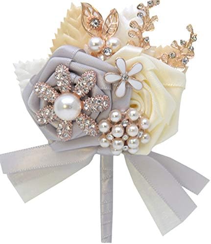 HE ANDI Boutonniere Buttonholes Groom Groomsman Best Man Rose Wedding Flowers Accessories Prom Suit Decoration 1 Piece