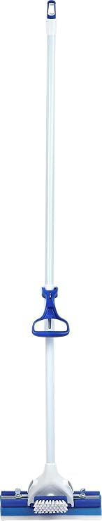 Mr. Clean Magic Eraser Roller Floor Mop, White/Blue