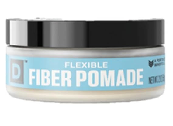 D' C Flexible Fiber Pomade for Men, Strong Hold & No Shine, 2 oz (Pack of 1)