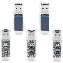USB Bitcoins Miners with 250KH/S, 1 Watt Low Power Consumption Asic Cryptocurrency Lottory Miner, Silent USB Mining Machine, Solo Miner for Hobbyists & DIY (5PCS)