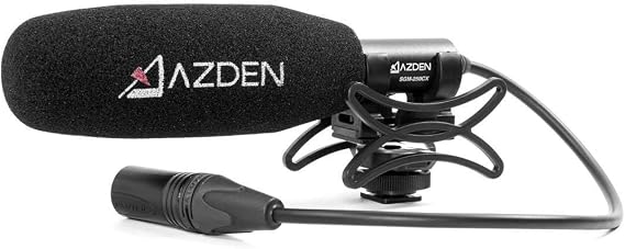 Azden sgm-250cx – XLR microphone for video camera with audio input, black