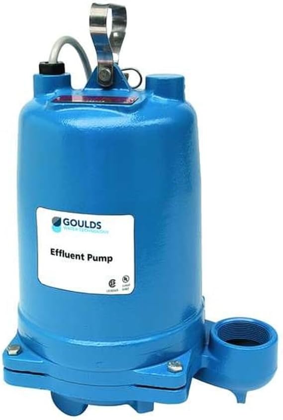 Goulds EffluentPump,20ft,14.5A,0.5hp,120VAC WE0511H - 1 Each