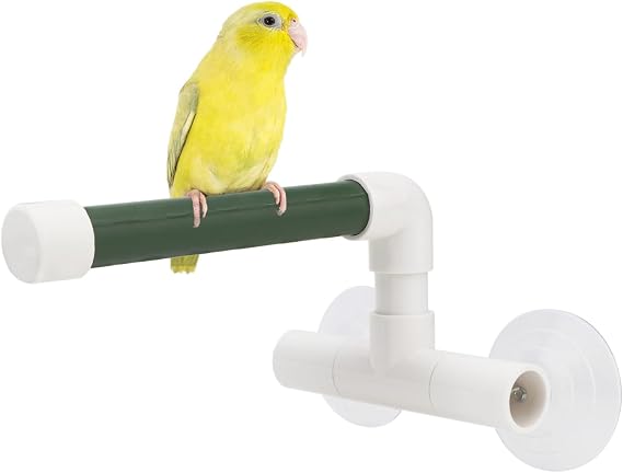 Hypeety Suction Cup Bird Perch Strong Window Shower Bath Stand for Parrots