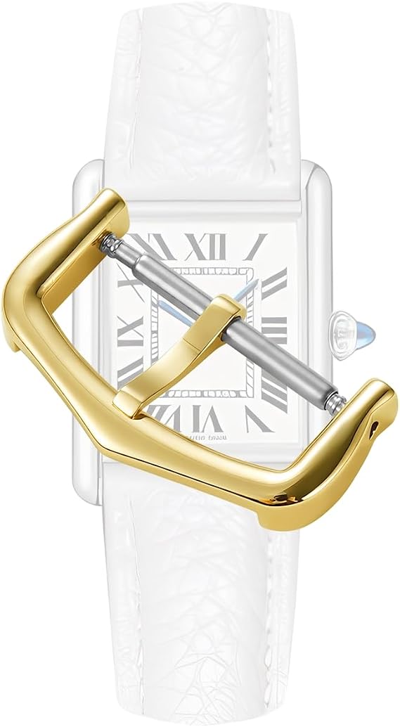 ピンバックルクラスプバンド 交換用 Cartier Ballon Bleuタンクウォッチバンド ステンレススチール