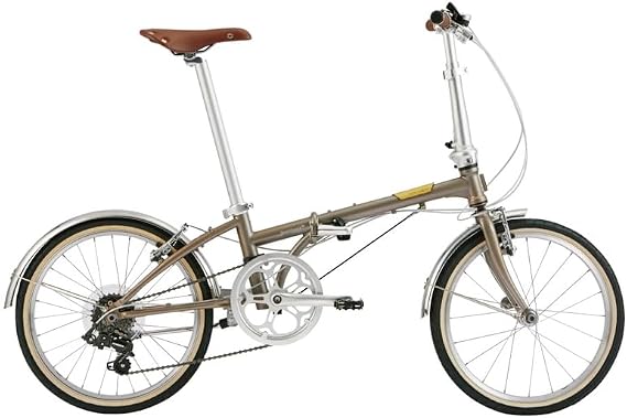 DAHON Boardwalk D7 Folding Bicycle, 2024 Model, Compact, Lightweight, 20 Inches, 7 Speed Gears, Chromoly Frame