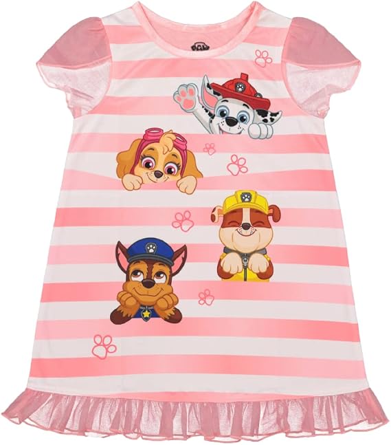 Nickelodeon Girls' Nightgown, Soft & Cute Pajamas for Kids