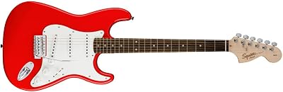 Squier by Fender 0310600570 Affinity Stratocaster Beginner Electric Guitar - Rosewood Fingerboard, Surf Green