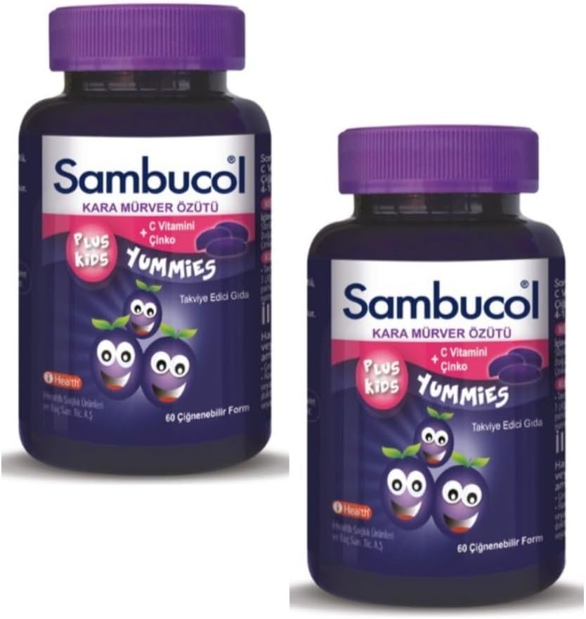 Sambucol Plus Kids Yummies Black Elderberry 60 Pieces of 2