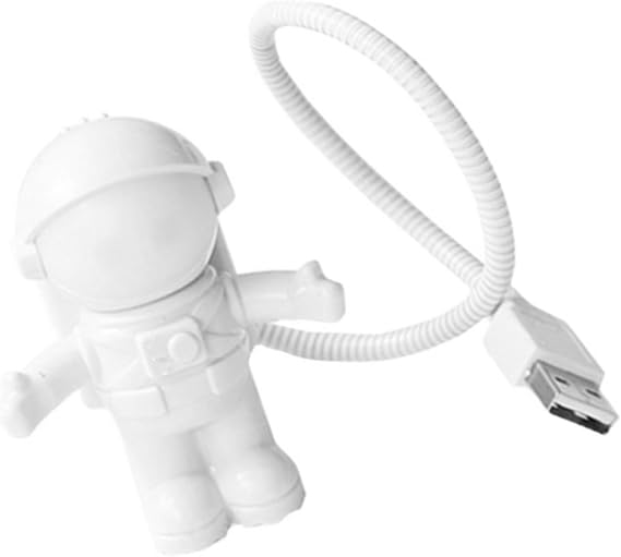 ARTIBETTER Flexible USB Astronaut Led Light Portable Spaceman Reading Lamp for Laptop Pc Computer