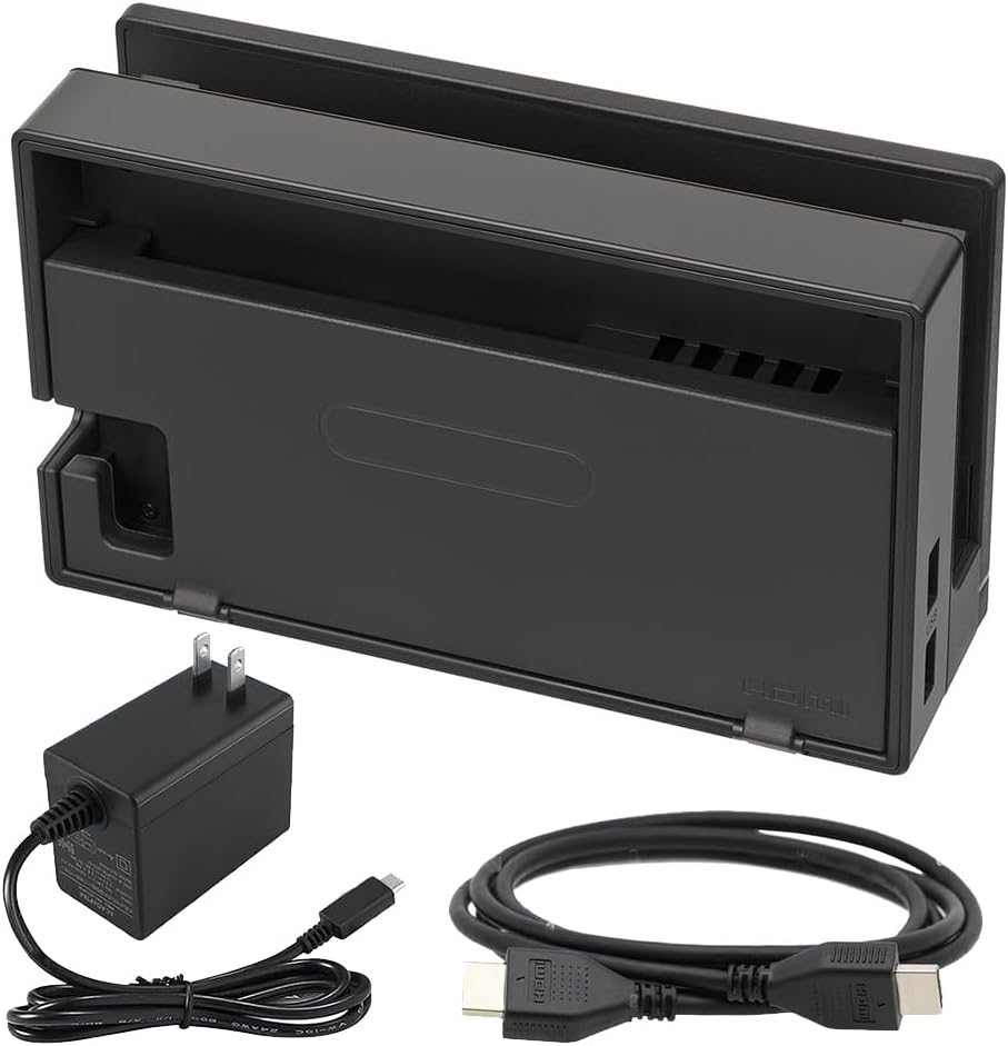 TV Dock Station Set for Switch, 3 in 1 TV Docking Station with Charger and HDMI Cable Accessories