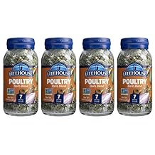 Litehouse Freeze Dried Poultry Herb Blend - Fresh Poultry Herb, Gluten Free, Keto Friendly, No Refrigeration, Organic Spice - 0.46 Ounce (Pack of 4)