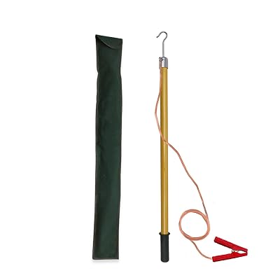 Direct Discharge Modes Rods - 10kV 35kV 110kV 220kV Electricians Discharge Stick 3.34.96.69.8 Feet Long, Low Voltage Safely Discharge ToolYellow,220 kV - 3m118in9.8ft