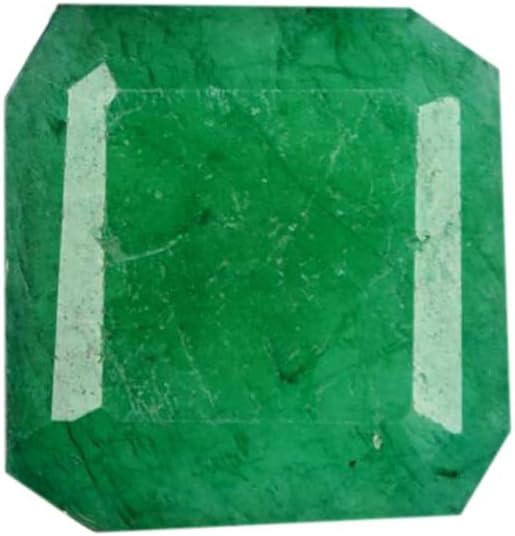GEMHUB 11 X 10 X 5 mm Jewelry Making Stone 5.00 Carat - Natural Green Emerald Square Shape Gemstone AJ-317