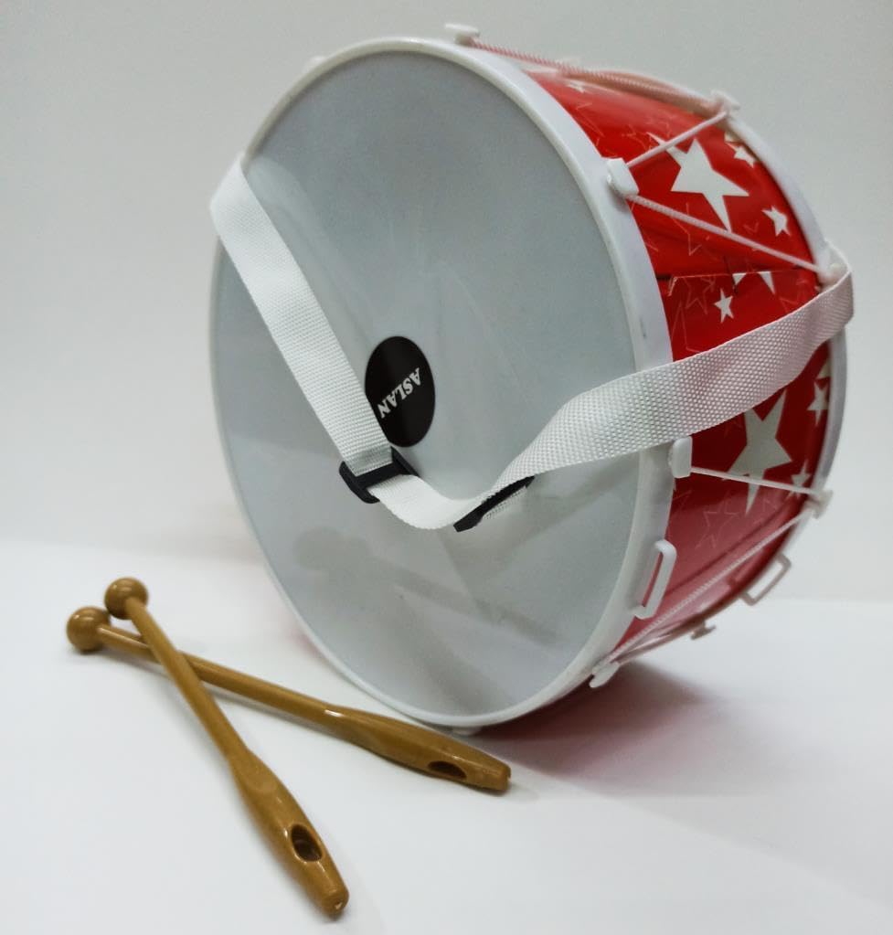 Large Size Childrens Drum Strap with 25cm Diameter Knob and Original Appearance Toy Made of Sturdy Plastic