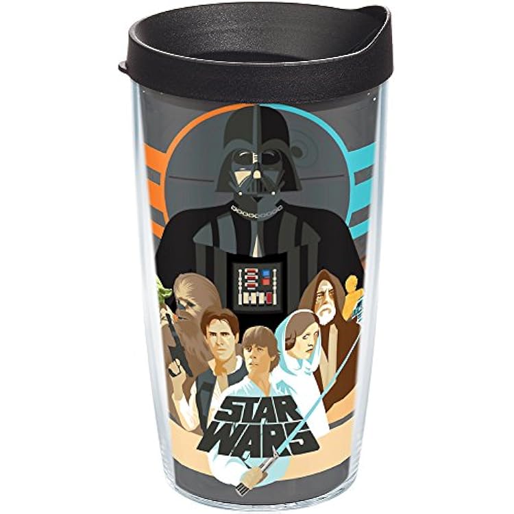 Tervis Made in USA Double Walled Star Wars Insulated Tumbler Cup Keeps Drinks Cold & Hot, 16oz, Classic Group