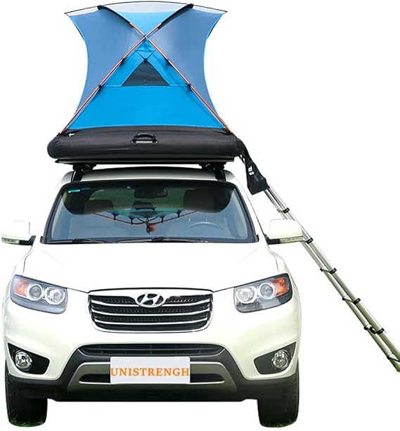 2 Person Inflatable Car Rooftop Tent Easy Set-up Large Outdoor Glamping Camping Tent for SUV,Truck and Universal Auto Self-Driving Touring