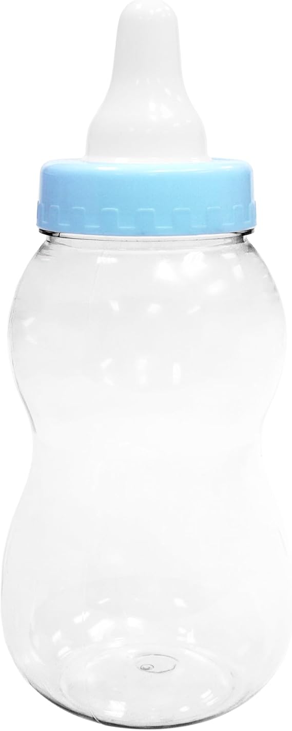 Jumbo Fillable Baby Shower Bank 10.5" Plastic Decoration Centerpiece (Blue)