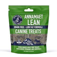 Annamaet Grain-Free Lean Dog Treats Reduced Fat Formula with Chicken & Duck, 7-oz Bag