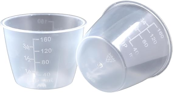 2 Pcs Rice Measuring Cups Non Stick Mixing Cups Clear Graduated Cups for Rice Cooker
