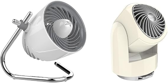 Vornado Pivot and Flippi V6 Personal Air Circulators - White and Vintage White