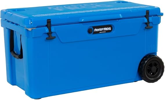 Frosted Frog 110 Qt Rotomolded Insulated Cooler with Wheels