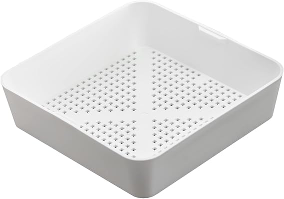 Plastic Shower Caddy, Fits Shower Shelves, Seats and Benches with Other Bathroom Must Haves, Mesh Shower Caddy Alternative, 8.5 x 2.5 inches