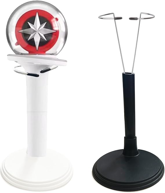 Stand Kpop, 5.5inch-1.9inch Lightstick Stand, Holder Compatible with Official Lightsticks 2-Piece Set Complicable with Stray Kids(1 Black and 1 White)