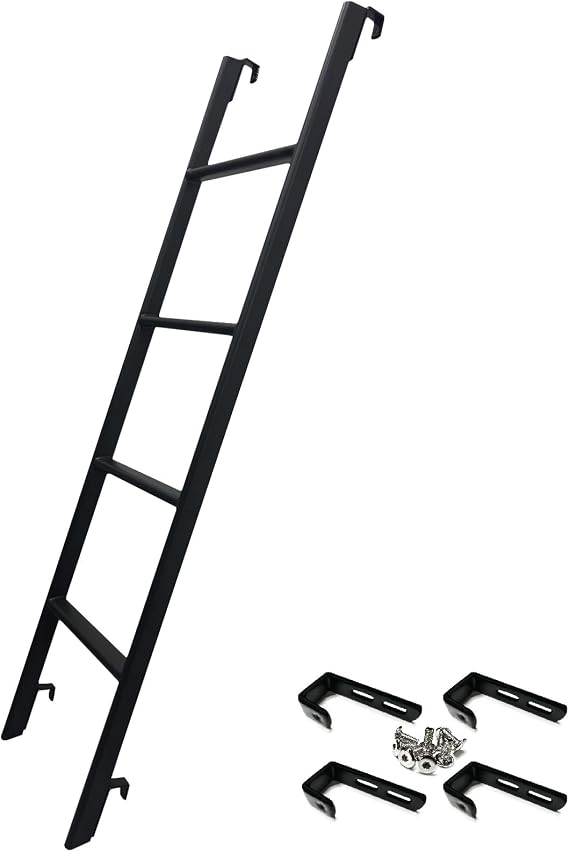 RV Bunk Bed Ladder One-Piece Steel, 50"/ 55"/ 60"/ 66"/ 72'' Options