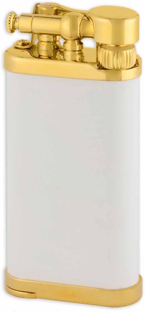 Old Boy Pipe and Cigar Lighter in an Attractive Gift Box Gold Matte White