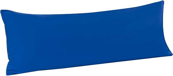 FLXXIE Body Pillow Cover - Super Soft Microfiber 20x54 Body Pillow Case - Envelope Closure, Wrinkle, Stain Resistant 20x54 Long Pillowcase, Royal Blue