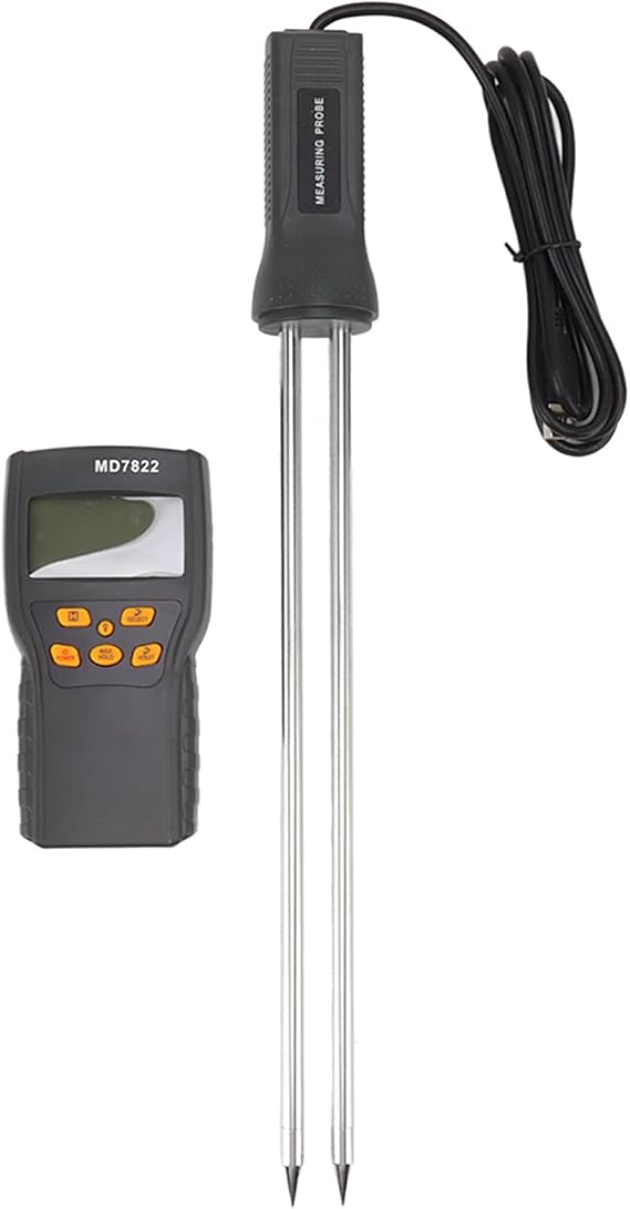 Grain Mois ture Meter Tester with LCD Display and Backlit, Accurate Measurement for Various Grains