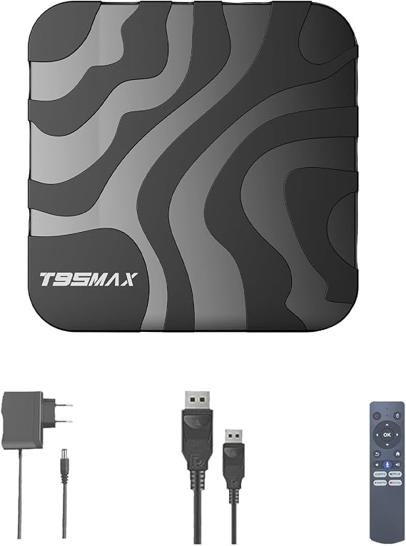 Media Player, TV Box, Smart Video Player, MP4 Player, Play on TV, Android 12 tv box4G+32G | Support 6K 3D Media Player WiFi Quad Core Smart Box 6k Mobile Monitor HD Stream Player Network Set