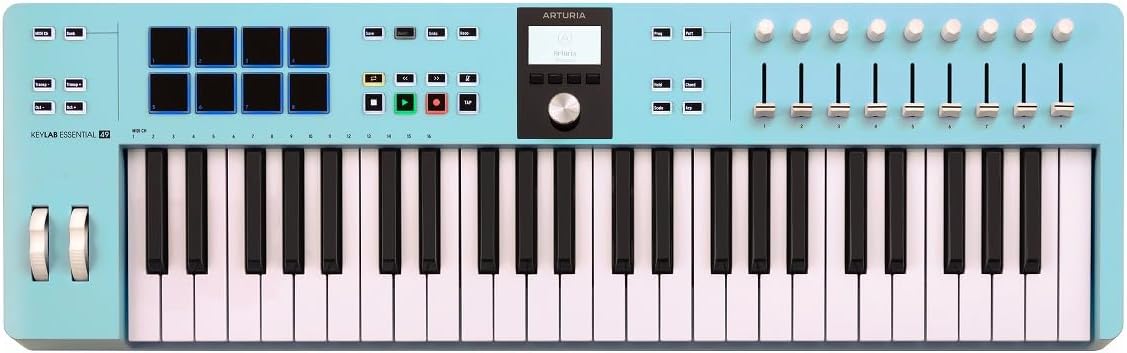 ARTURIA MIDI Keyboard Controller KeyLab Essential 49 mk3 Aquamarine