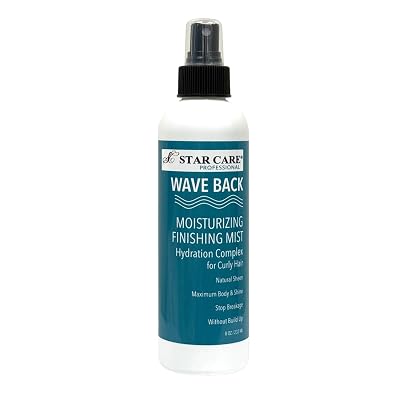 Wave Back Moisturizing Finishing Curl Enhancing Mist Lightweight Hydrating Finishing Spray for Curly & Wavy Hair Frizz Control & Shine Booster, 8oz