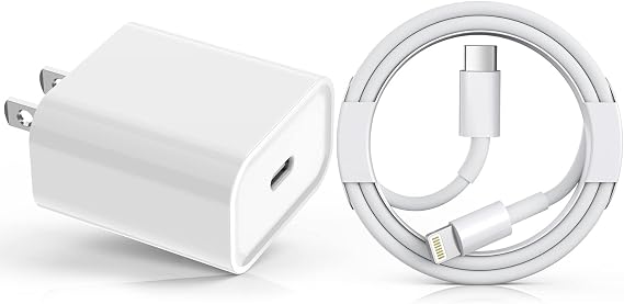 Fast Charger iPhone, iPhone 14 13 12 Charger,20W USB C Charger Fast Charging Wall Charger Block with Rapid Type C to Lightning Cable Quick Data Sync Cord for iPhone 14/13/12/Pro/Max/11/XR/SE 2022/iPad