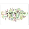 Platonic Realms Geometry Word Cloud Classroom Math Poster, Professional Educational Wall Art for Middle School, High School, College