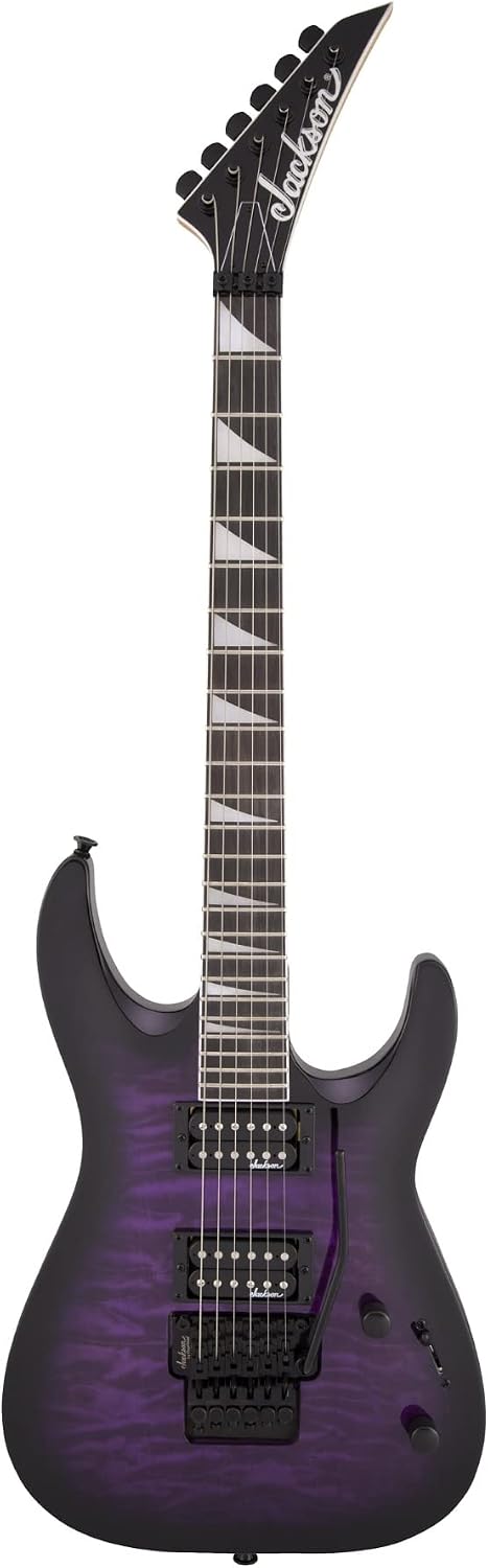 Jackson JS Series Electric Guitar Dinky Dinky Arch Top JS32Q DKATransparent Purple Burst Transparent Purple Burst