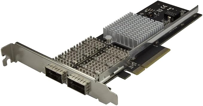 Dual Port 40G QSFP+ Network Card - Intel XL710 Open QSFP+ Converged Adapter - PCIe 40 Gigabit Ethernet Server NIC - 40GbE Fiber Optic LAN Card - Dell PowerEdge HPE ProLiant (PEX40GQSFDPI)