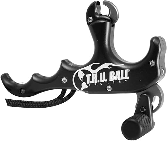 T.R.U. BALL TruBall Stalk'R - 4 Finger Thumb Release with Lanyard - Black