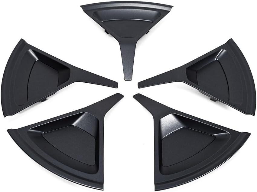Aero Spoke Wheel Insert Covers for Five Spoke Rivian R1T / R1S 20" All-Terrain Wheels with Storage Bag (Satin Black)