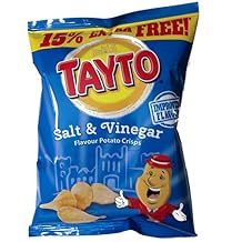 Tayto Irish Salt & Vinegar Crisps - 12 Pack (12 X 37.5g Bags)