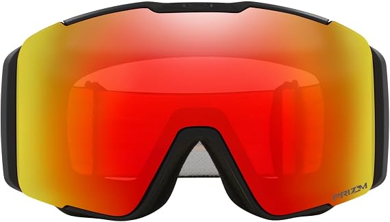 Oakley Line Miner Pro Low Bridge Fit Snow Goggle, Matte Black Strap w/Prizm Snow Torch Iridium Lens, Large
