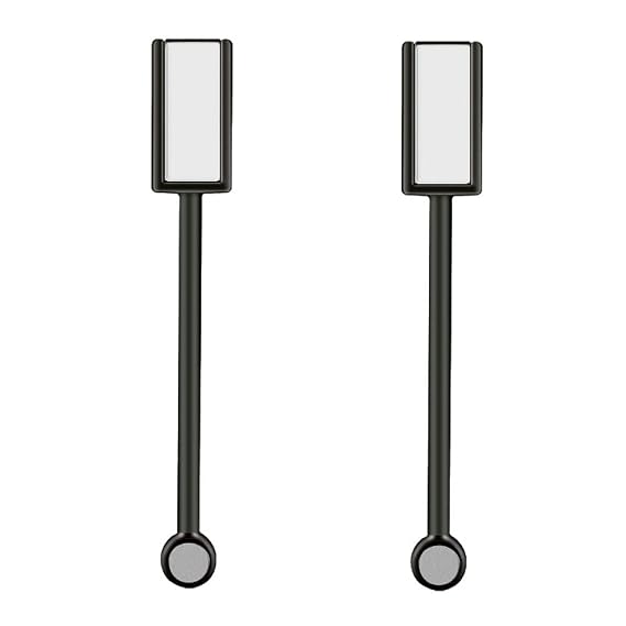 2 Pieces Magnet Stick Double-head Nail Magnet Stick Cat Eye Magic Magnet Stick for 3D Magnetic Cat Eye Gel Magic Nail Art Manicure Tool, Black