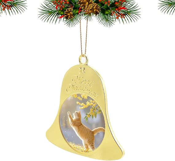 Bell Christmas Pendant Custom Christmas Bell Ornaments, Personalized Christmas Ornaments Design, Custom Decoration Gifts for Friends and Families