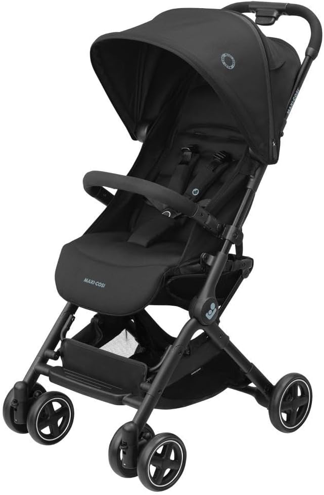 Maxi-Cosi Lara2 Ultra Compact Automatic Folding Cabin Size Travel System Possible Baby Stroller Essential Black