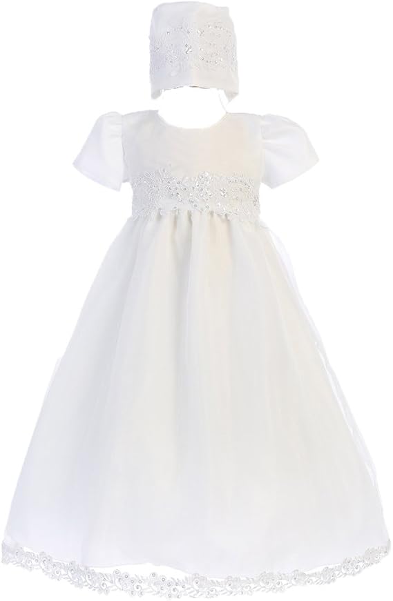 Lito Girls Organza Christening Baptism Dress