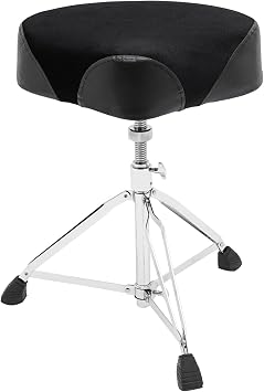 Foldable Drum Throne Drum Seat, 17.72-26.77 inches Height Adjustable Padded Drum Throne Seat Drum Stool Drummer Stool Drum Chair Guitar Chair Musician Stool for Drummers, Load Bearing: 100kg/220.46lbs