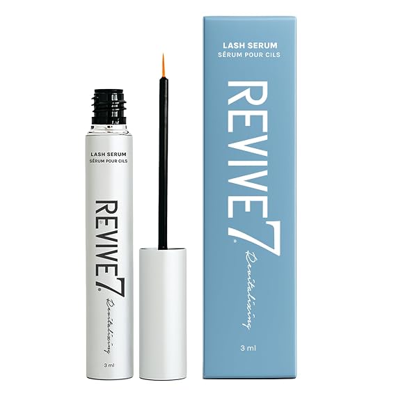 Original Revive7 Revitalizing Lash Serum for Eyelash Thickness - Serum Brow Enhancer Eyebrow - Lash Enhanced Formula for Longer, Fuller and Thicker Natural Eyelash, Made in Canada (3 ml)