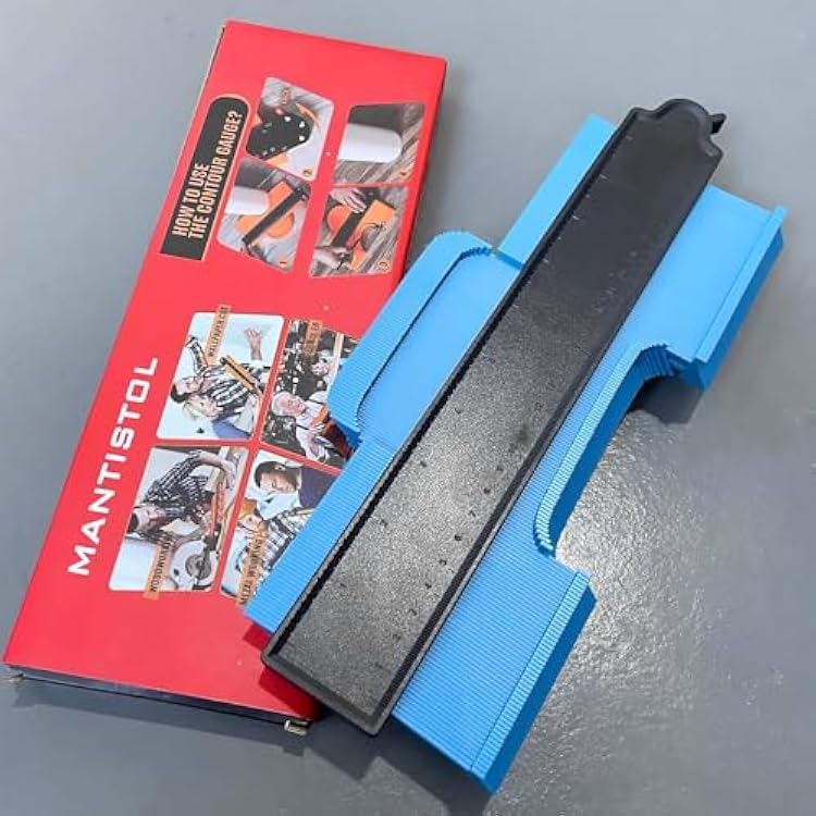 10 Contour Gauge 10 Inch Lock Profile Tool-Adjustable Lock -Precisely Copy Irregular Shape, Must Have & Best Buy !